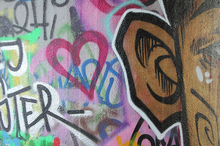 großes Ohr Graffiti